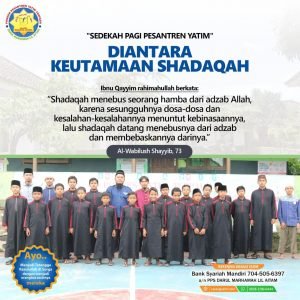 DIANTARA KEUTAMAAN SHADAQAH AYTAM