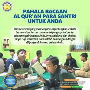 PAHALA BACAAN AL QUR’AN PARA SANTRI UNTUK ANDA AYTAM