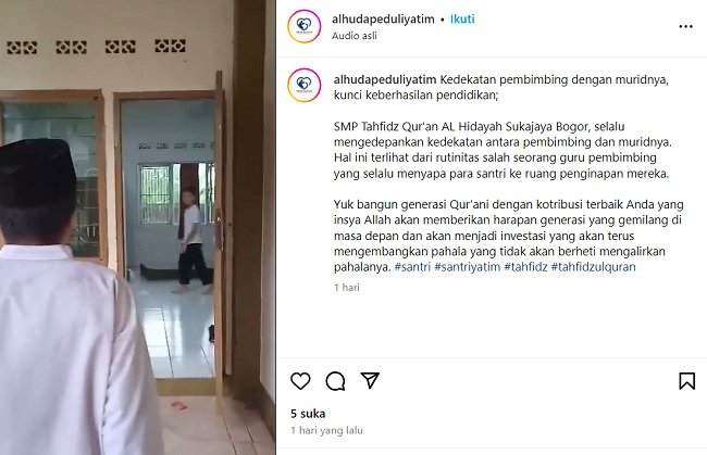 Gambar. Kunjungan Pembimbing PTQ Al-Hidayah ke Sakan Santri - www.alhudapeduliyatim.com