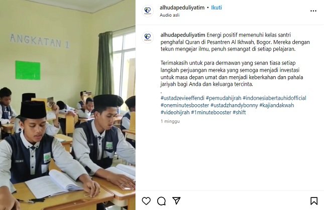 Gambar. Energi Positif Penghafal Qur'an - www.alhudapeduliyatim.com